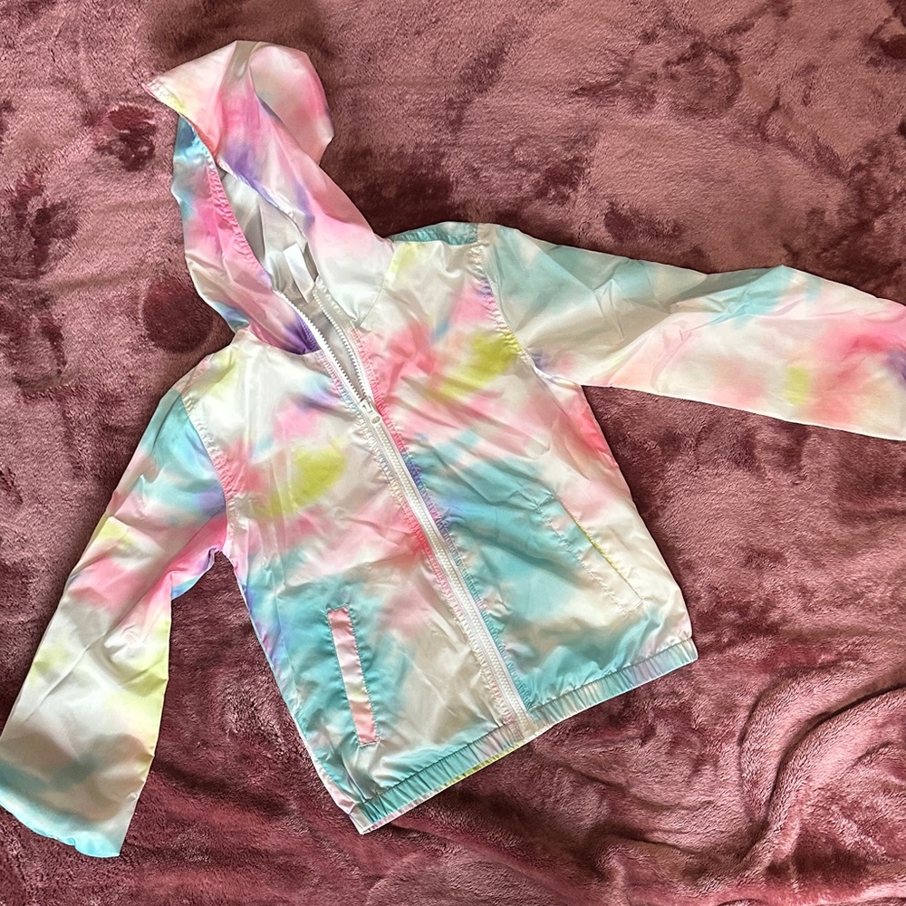 Justice Multicolor Tie-Dye Zip-Up Jacket